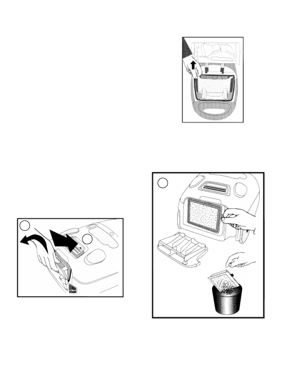 Filters, Motor filter, Hepa filter/micron filter | Eureka 6900 User Manual | Page 10 / 15