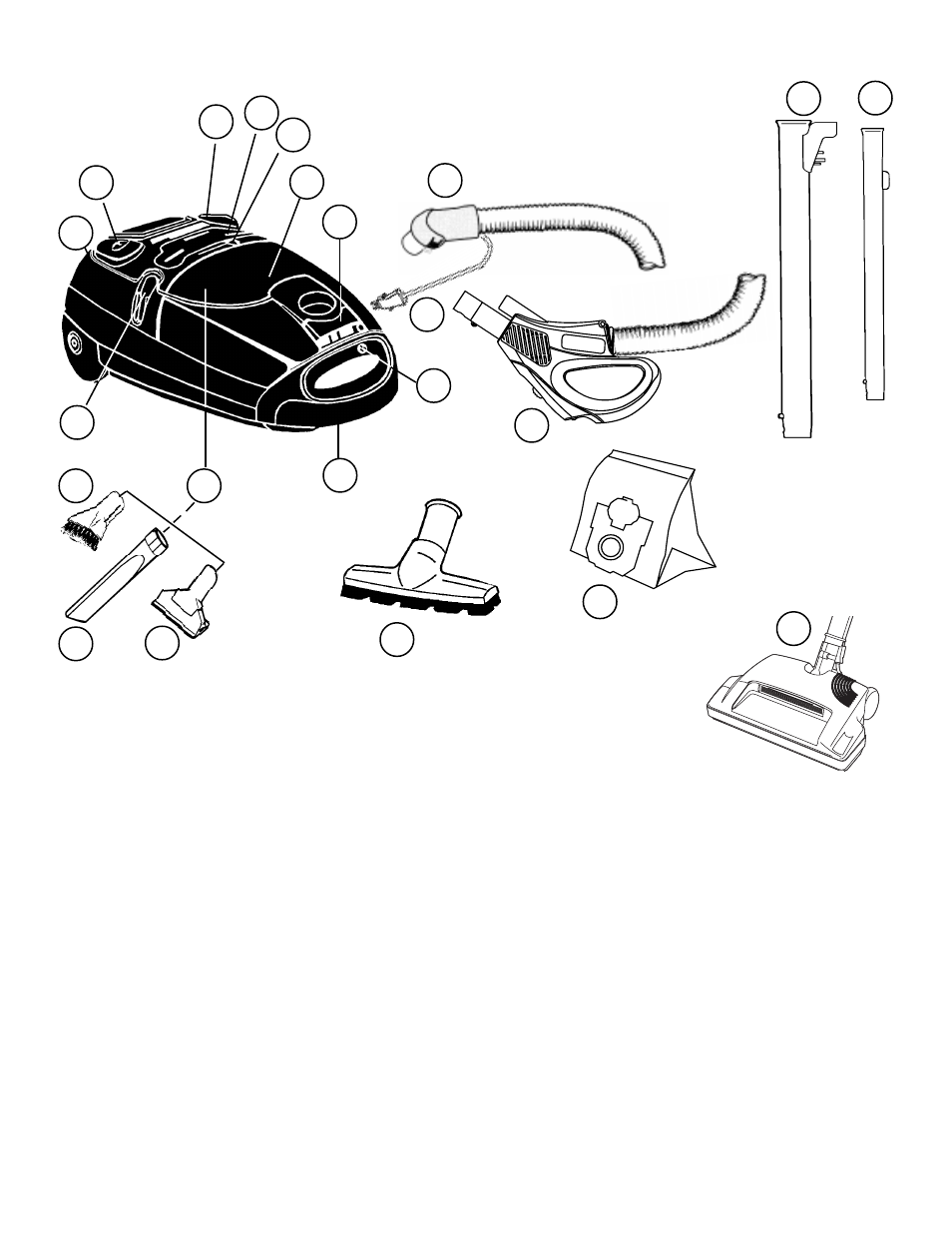 Assembly & use -7, Assembly items | Eureka 6900 User Manual | Page 5 / 15