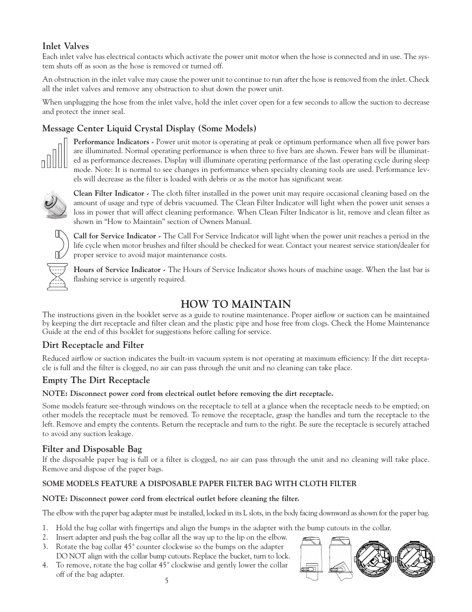 How to maintain | Eureka Vacuum System Cleaner User Manual | Page 5 / 20