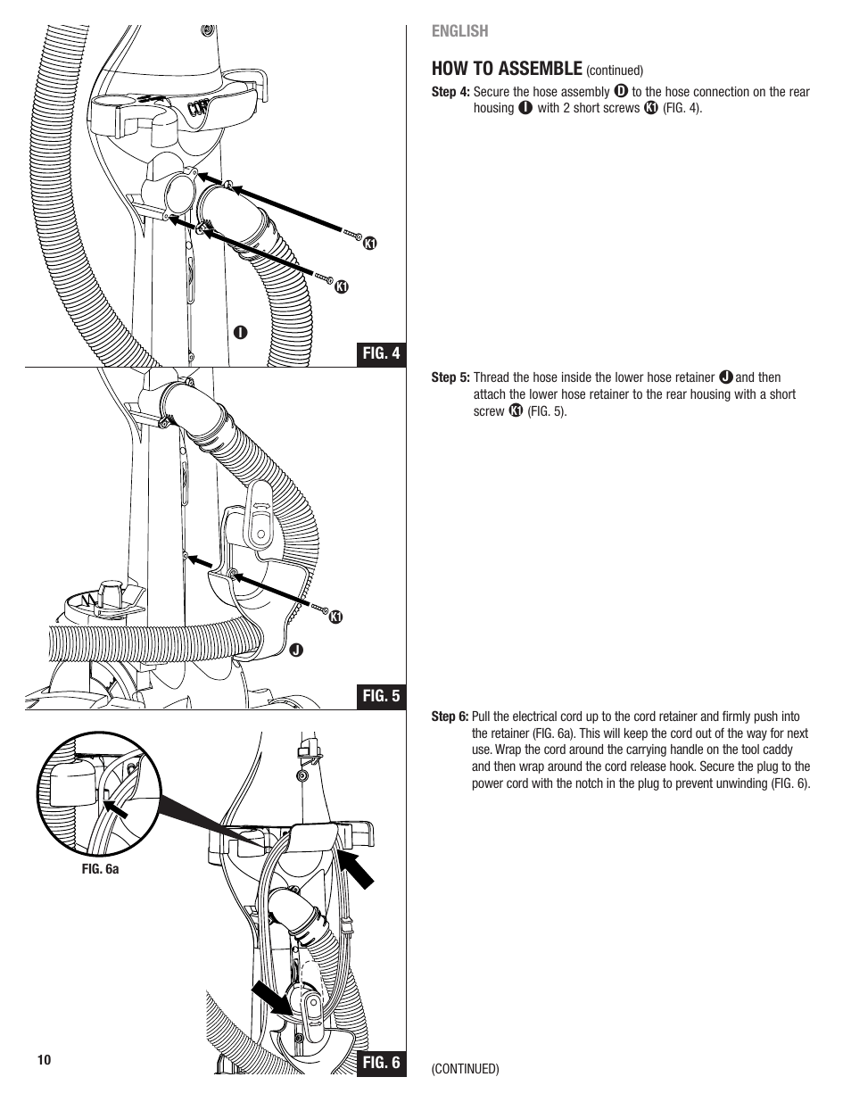 How to assemble | Eureka 4700 Series User Manual | Page 10 / 36