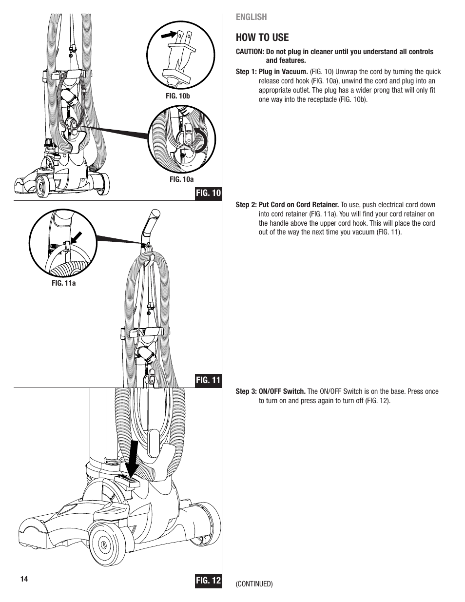 How to use | Eureka 4700 Series User Manual | Page 14 / 36