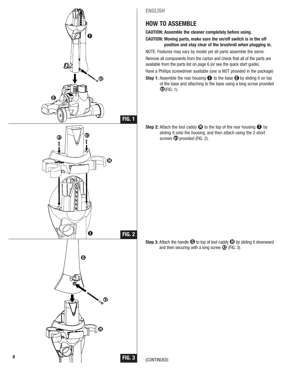 How to assemble | Eureka 4700 Series User Manual | Page 8 / 36