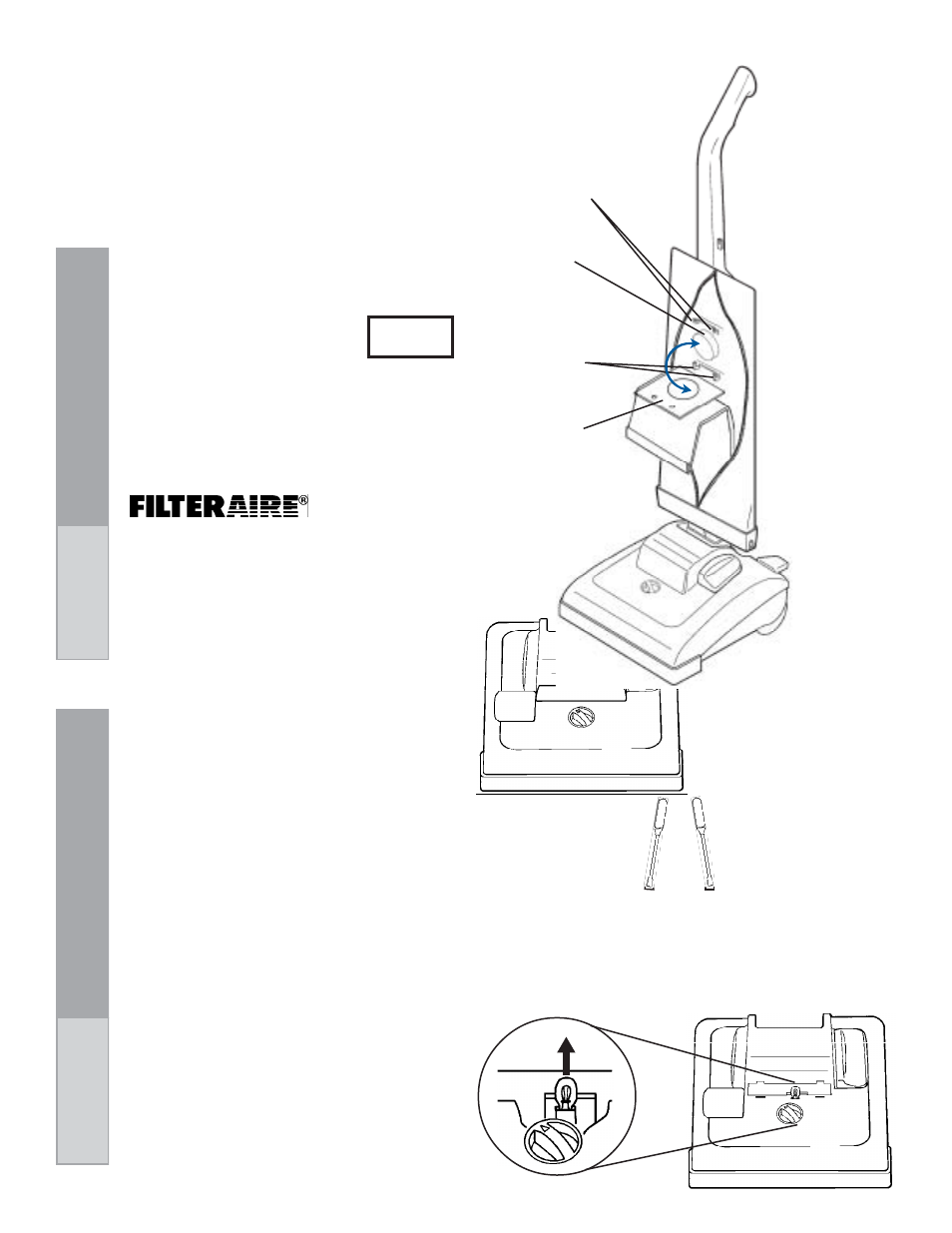 How to replace light bulb, Disposable dust bag | Eureka 7600 User Manual | Page 10 / 16