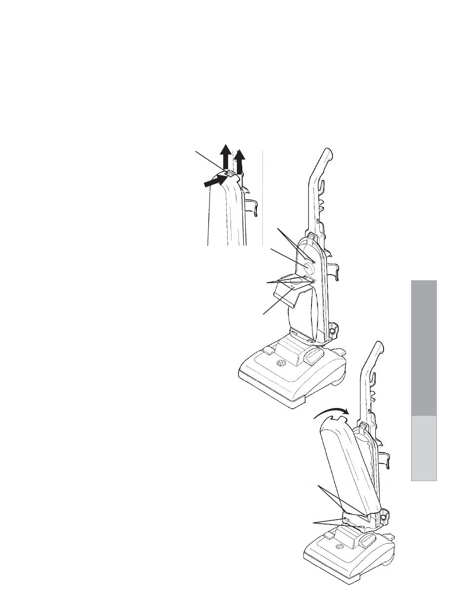 Dust bag r o utine maintenance, Disposable dust bags, How to change dust bag–style u | Eureka 7600 User Manual | Page 9 / 16