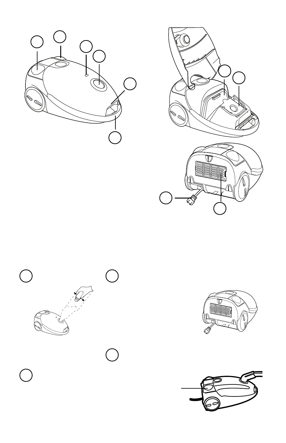 Identify parts of cleaner, How to use | Eureka 970-975 Series User Manual | Page 5 / 12