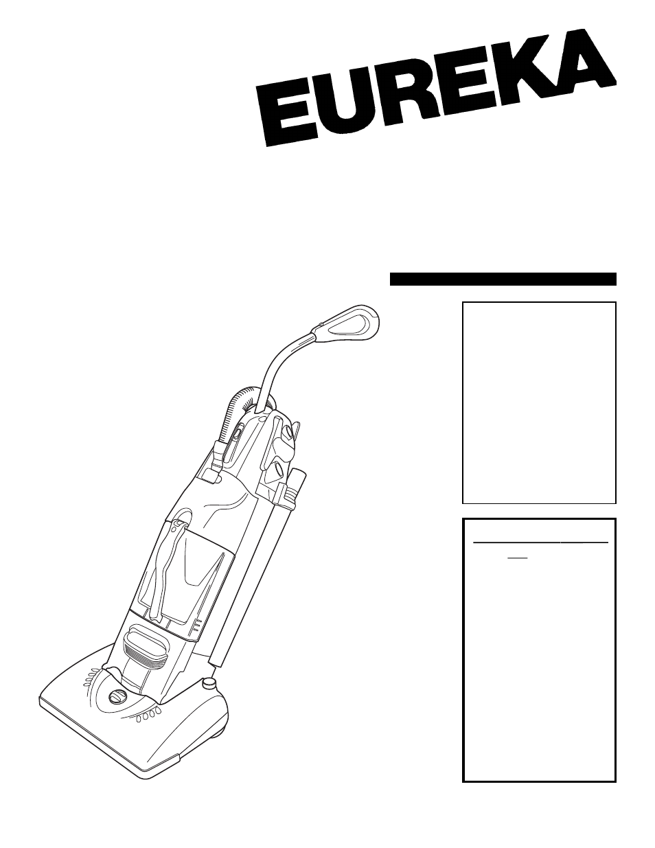 Eureka 5190 Series User Manual | 20 pages