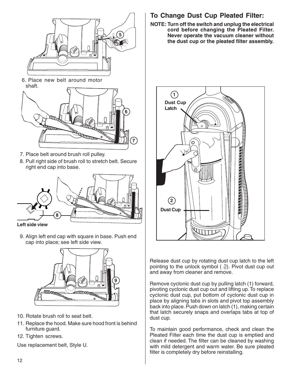 Eureka 5550 User Manual | Page 12 / 16