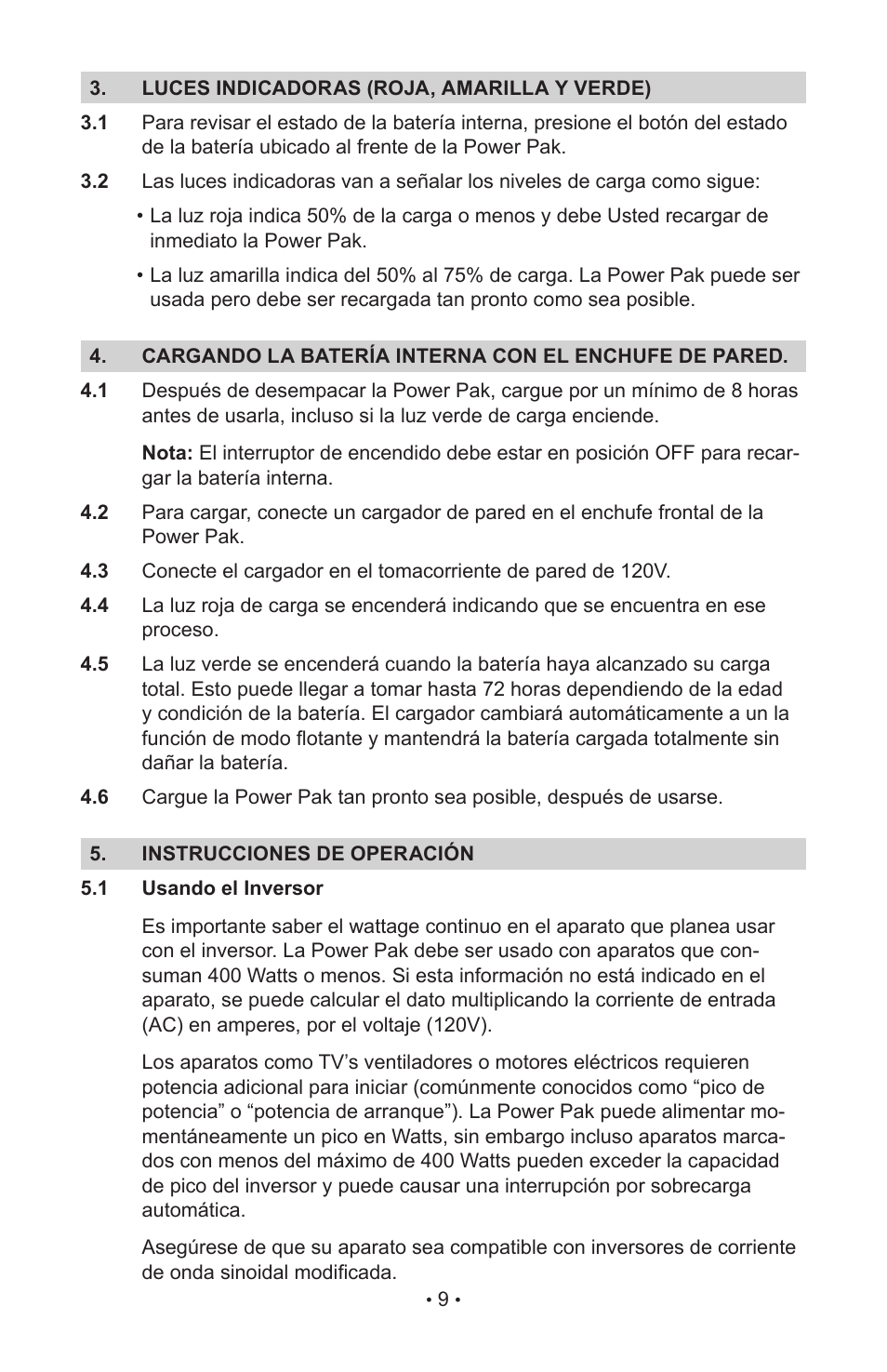 Eureka Power Pak JO-1800 User Manual | Page 11 / 16
