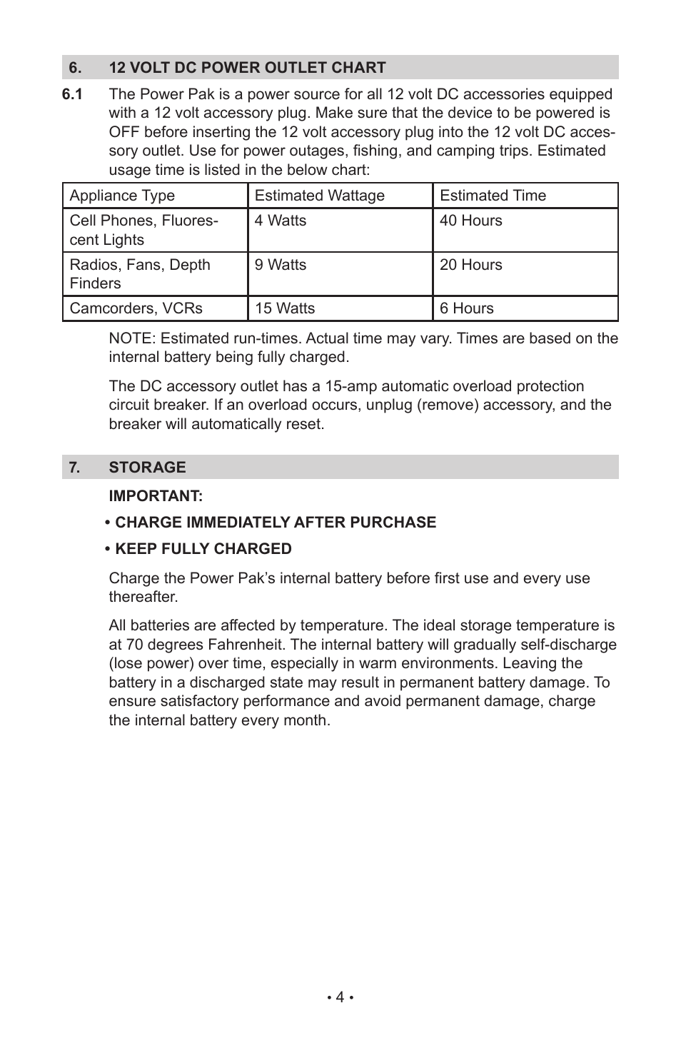 Eureka Power Pak JO-1800 User Manual | Page 6 / 16