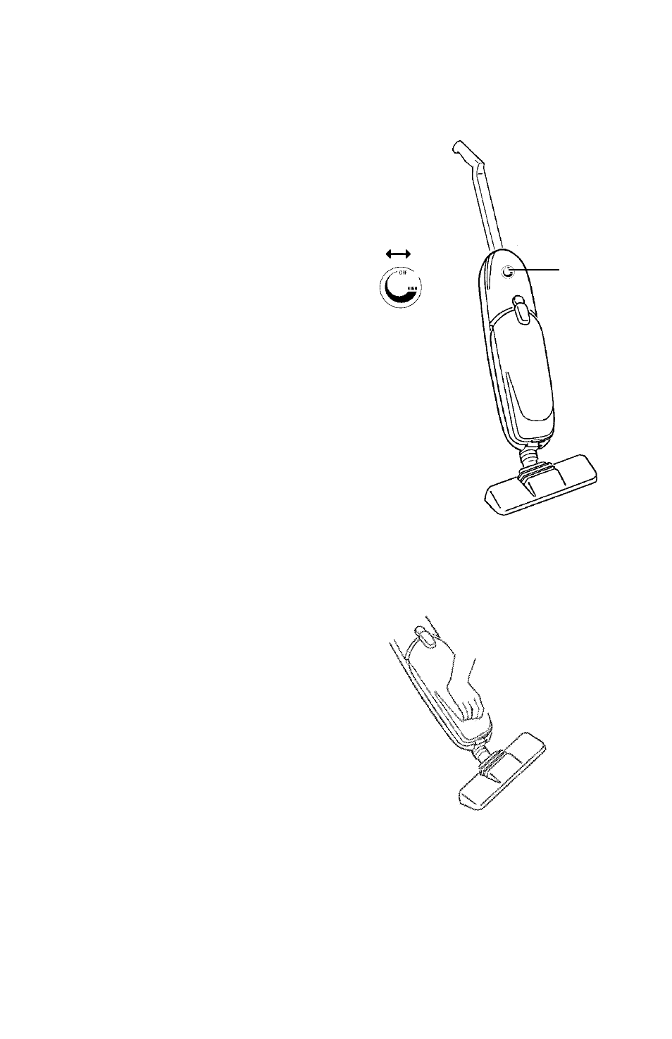 How to use, Variable speed with control switch, Stair cleaning handle | Eureka 200 Series User Manual | Page 6 / 12