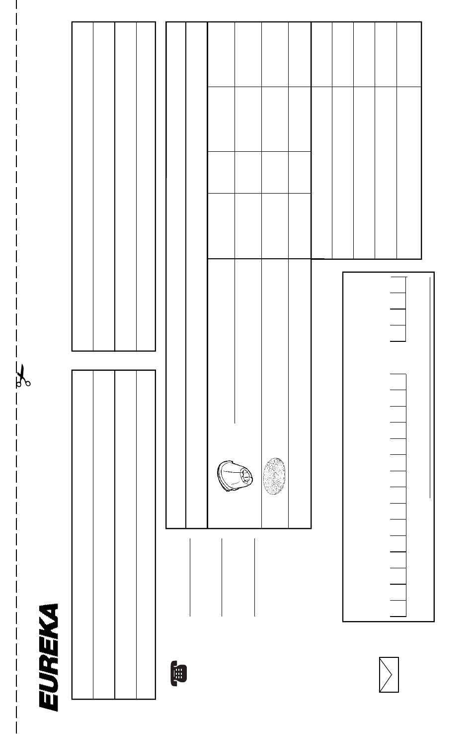 Order form, Genuine eureka parts, Motor filter only filter support only final filter | Part no. qty . price (usd) t otal, Method of payment (no c.o.d. orders) | Eureka 200 Series User Manual | Page 9 / 12