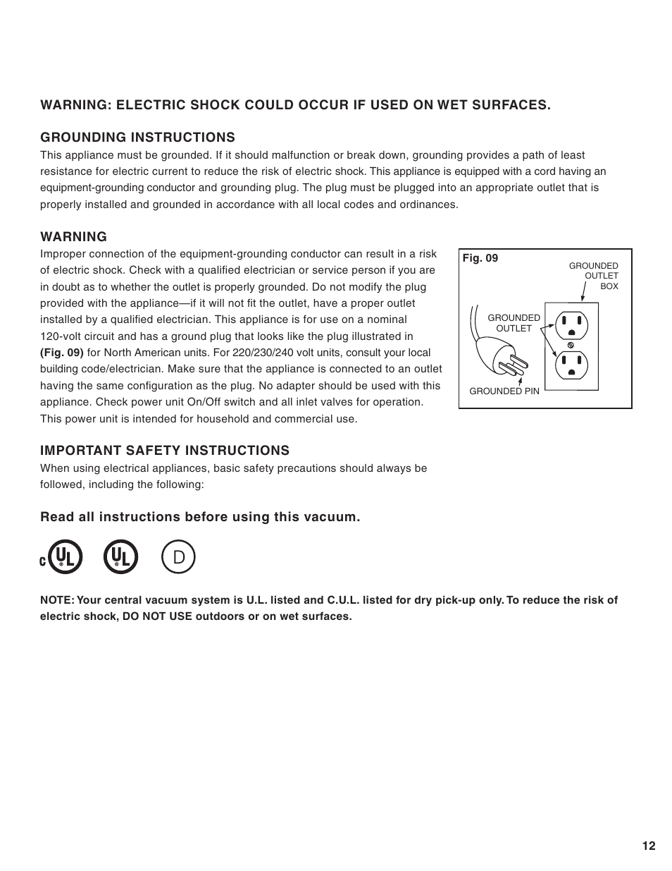 Eureka Central Vacuum Cleaner User Manual | Page 13 / 15