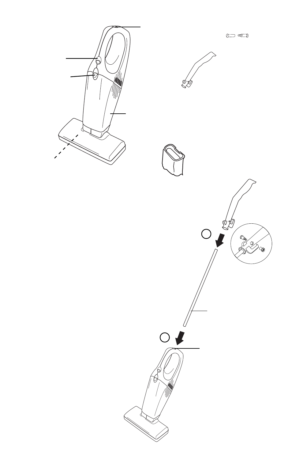 Attach handle grip, Attach handle | Eureka 160 Series User Manual | Page 5 / 12