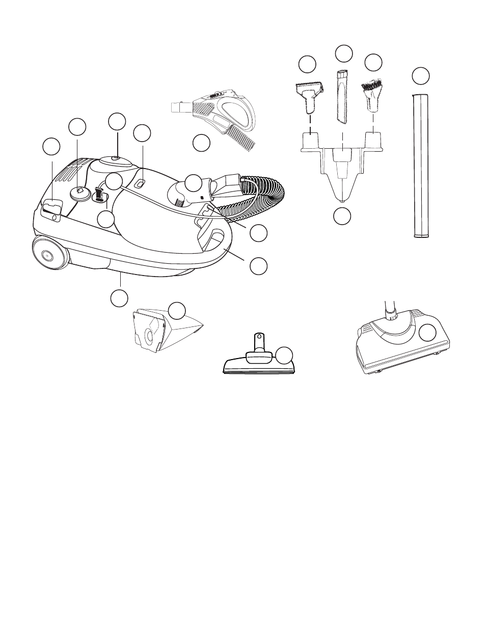 Assembly items | Eureka 6850 User Manual | Page 5 / 16