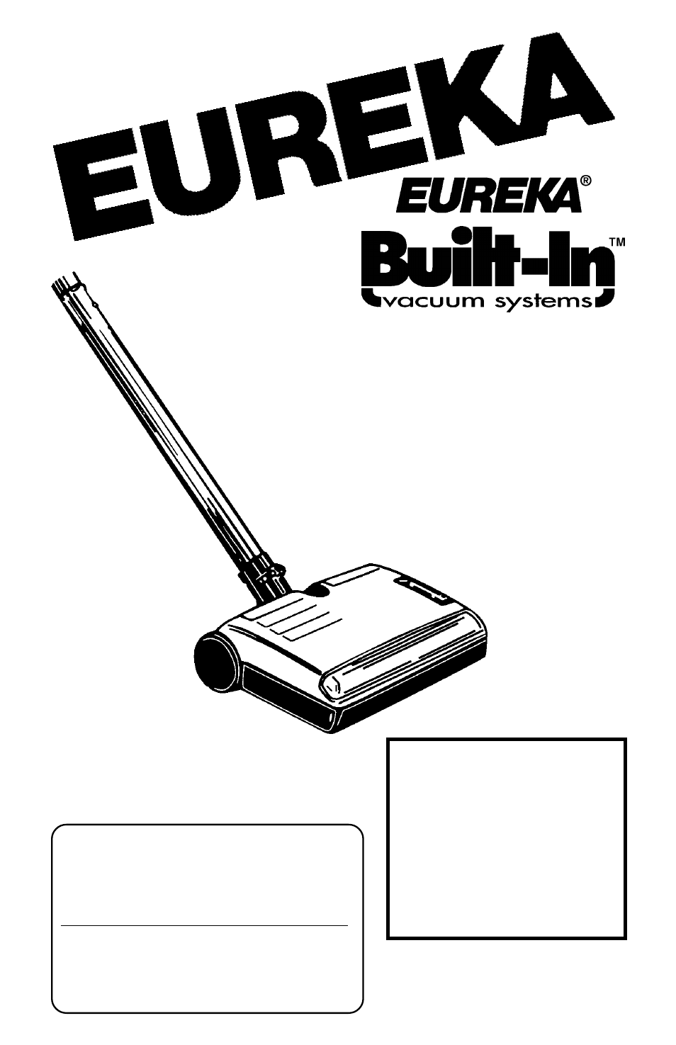 Eureka BUILT-IN CV200 User Manual | 12 pages