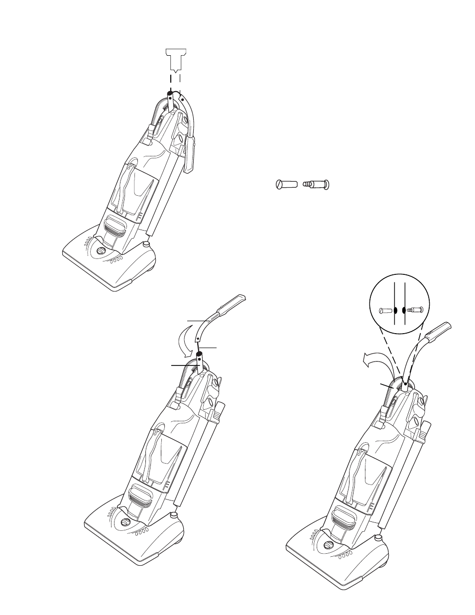 How to assemble vacuum cleaner handle | Eureka 5190 User Manual | Page 5 / 20