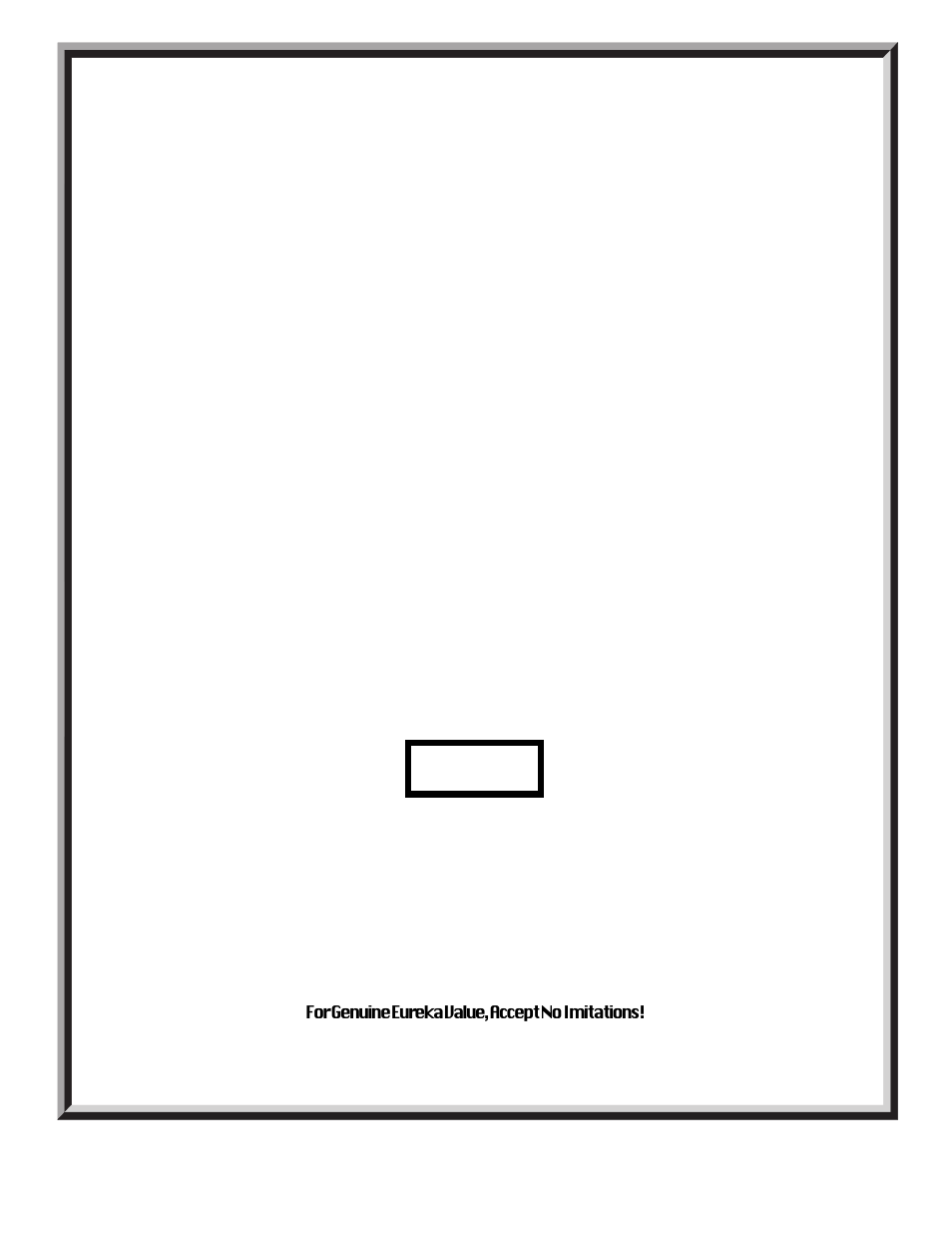 The eureka limited warranty, Genuine | Eureka 4670 Series User Manual | Page 21 / 24