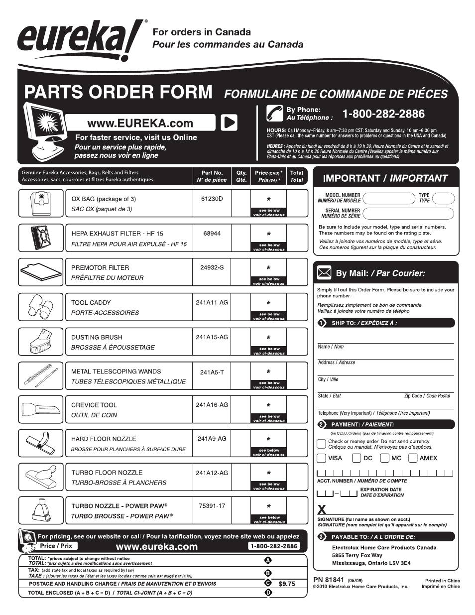 Eureka 920 User Manual | Page 15 / 16