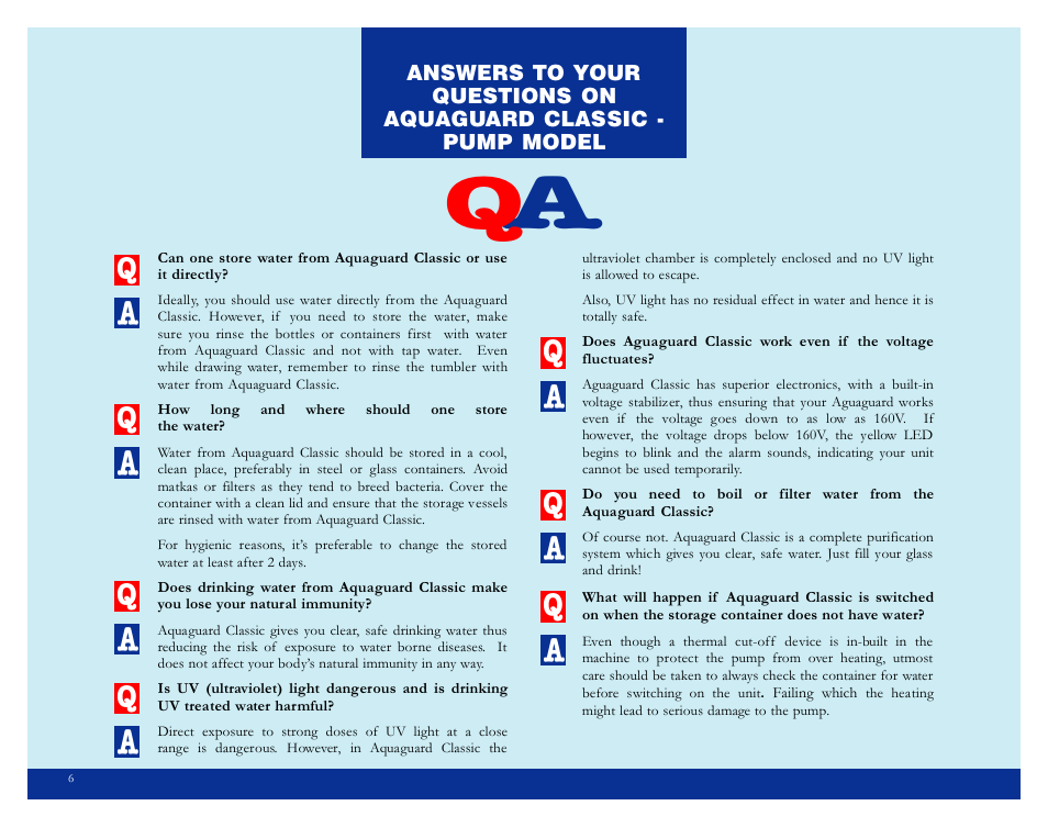 Eureka Classic Aquaguard User Manual | Page 9 / 24