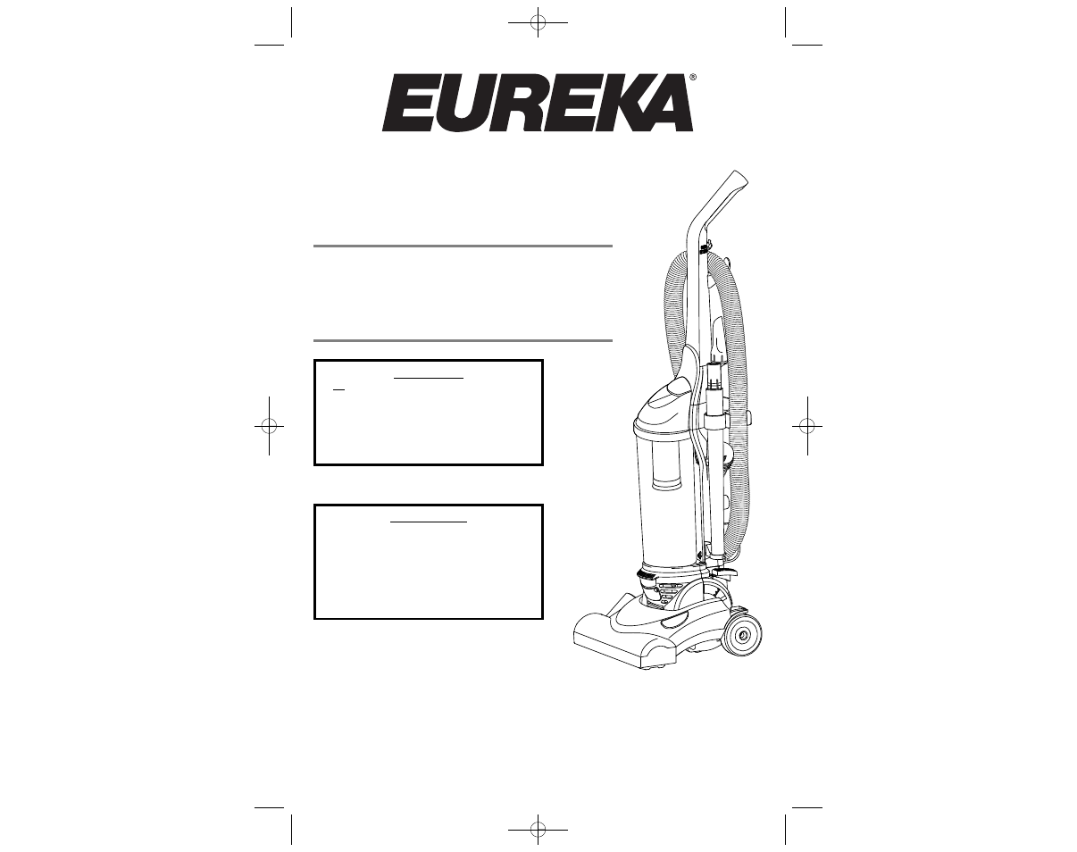 Eureka 4712 User Manual | 13 pages