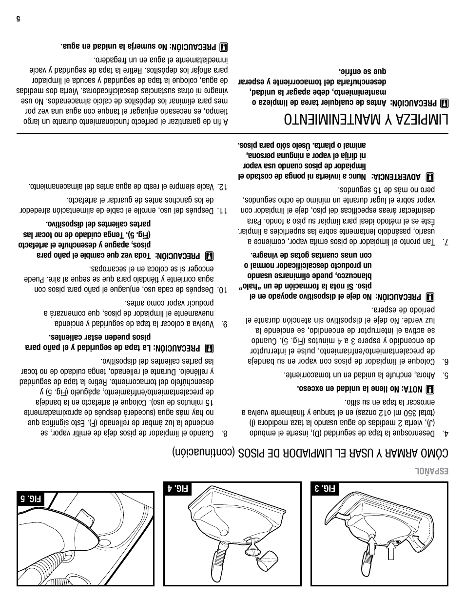 Limpieza y mantenimiento | Eureka 313A User Manual | Page 16 / 20