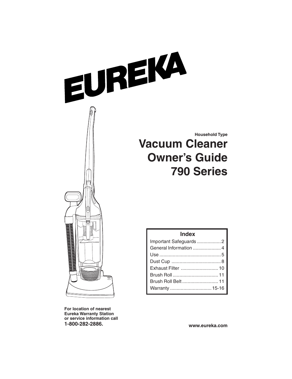 Eureka 790 User Manual | 14 pages