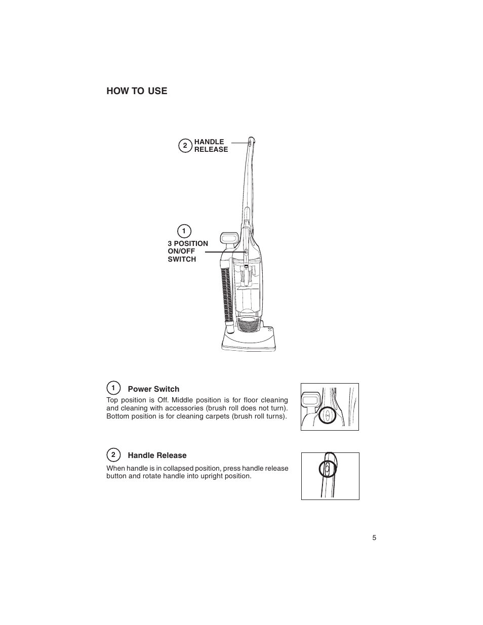 How to use | Eureka 790 User Manual | Page 5 / 14