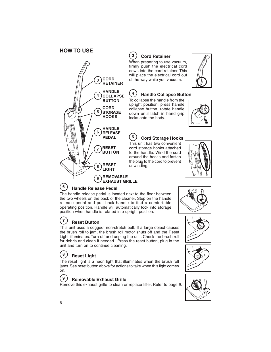 How to use | Eureka 790 User Manual | Page 6 / 14