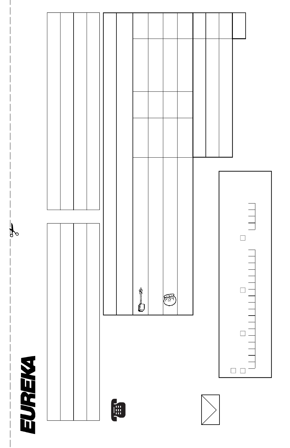 Order form, Genuine eureka parts, Tot al | Part no. qty . price (usd) t otal | Eureka 78A User Manual | Page 9 / 12