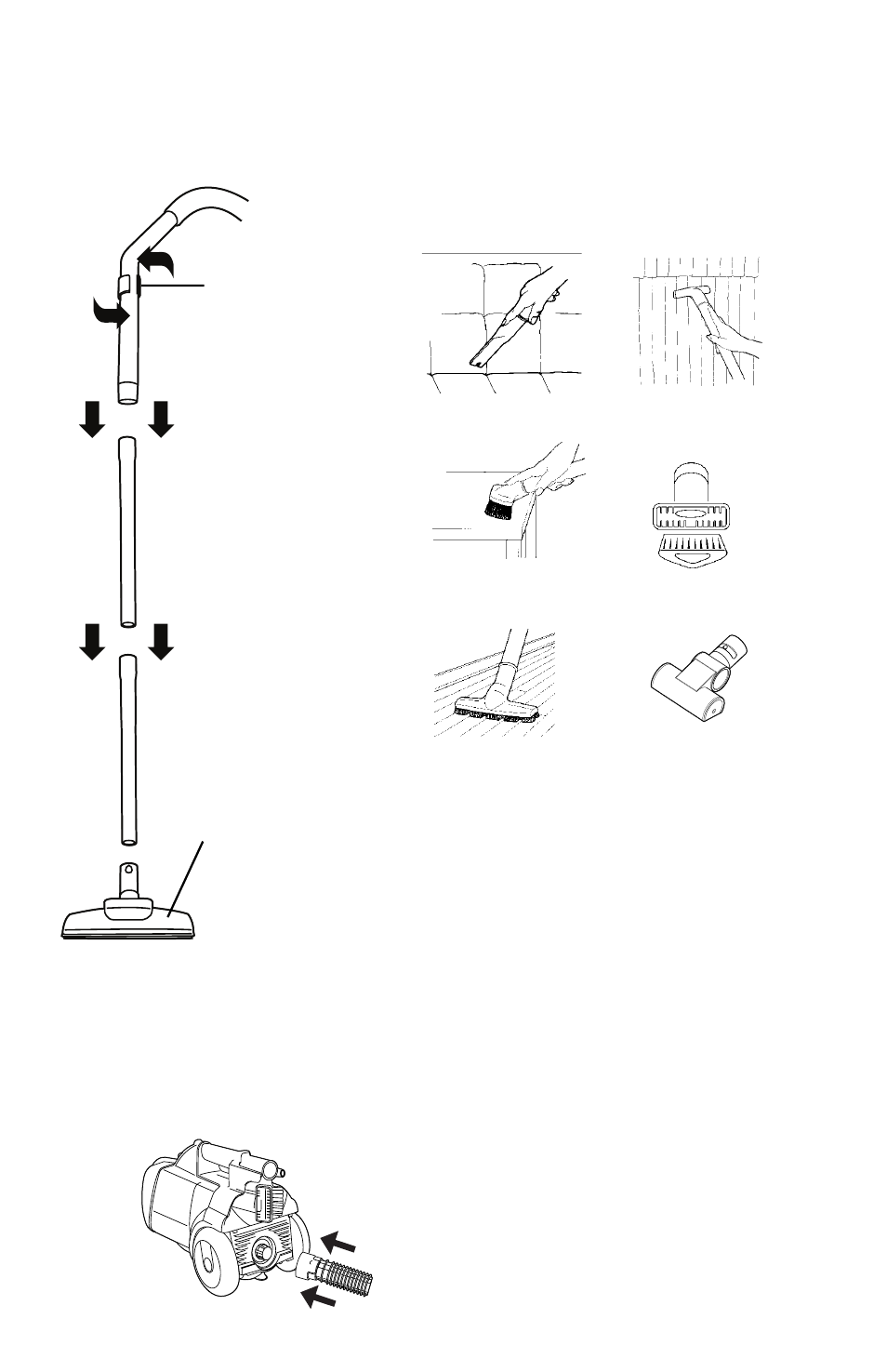 Cleaning accessories, Blower | Eureka 3690 User Manual | Page 6 / 12