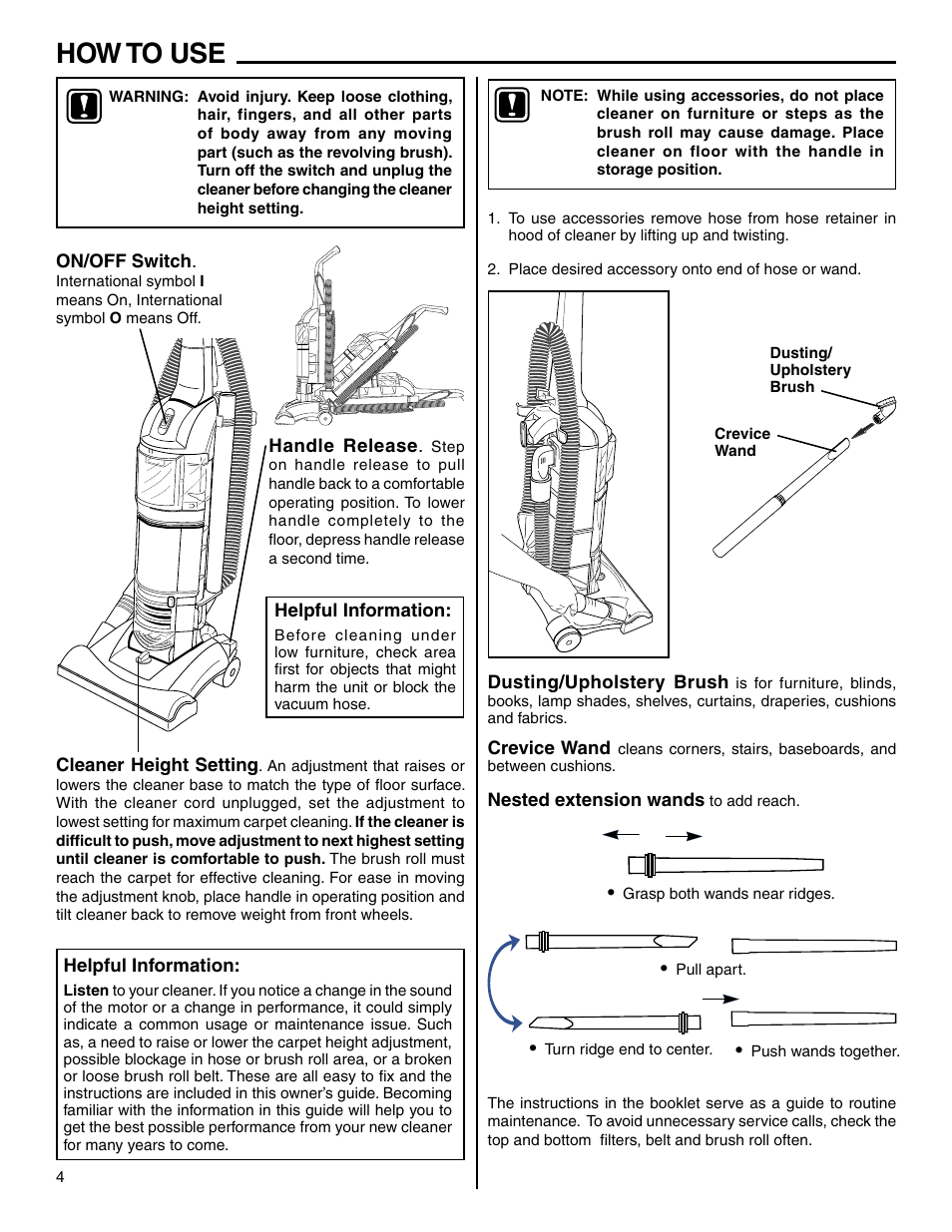 How to use | Eureka 2940 User Manual | Page 4 / 12