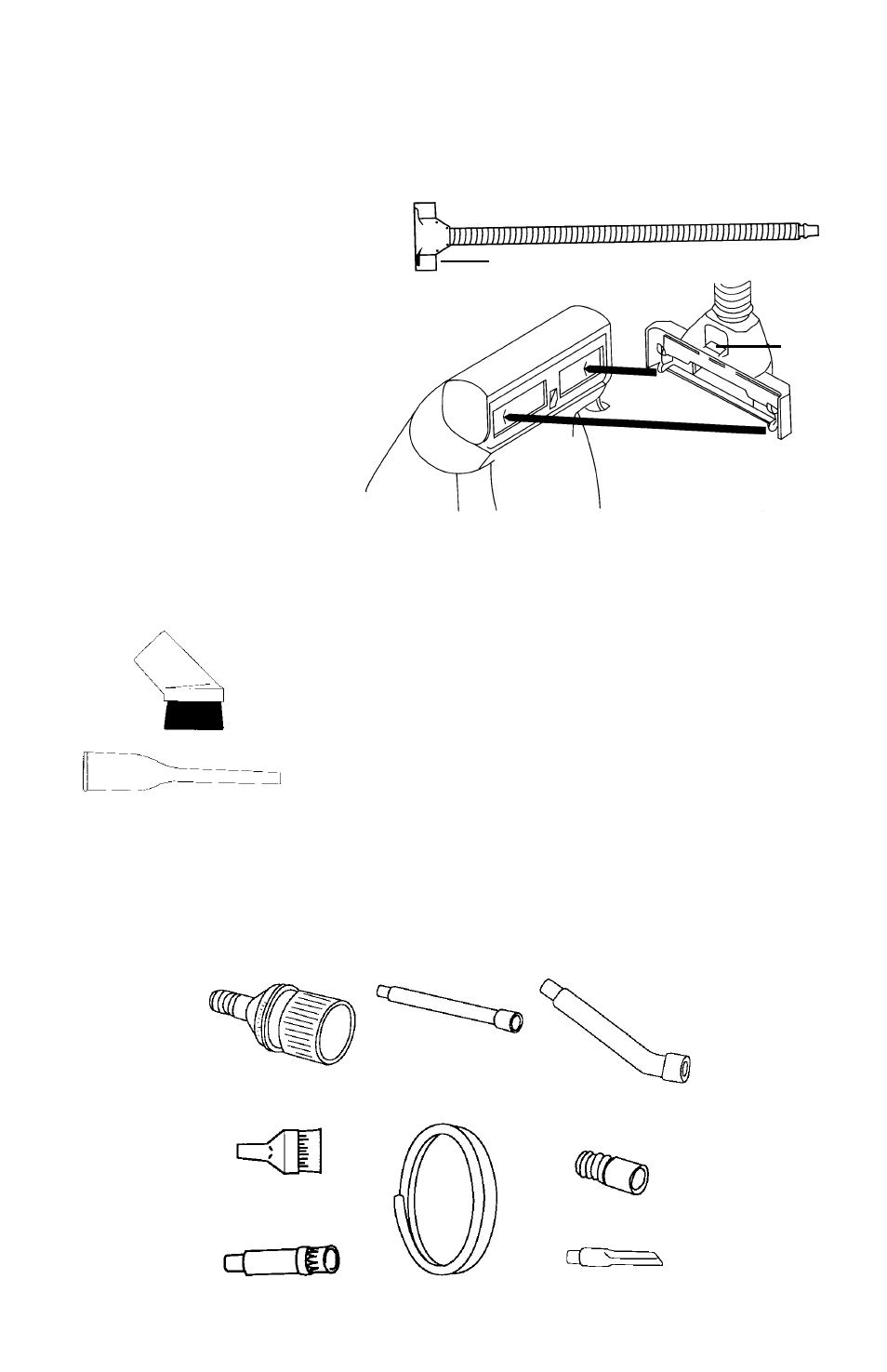 Tools, Adapter and hose, Cleaner accessories (optional) | Micro tool set | Eureka 50 Series User Manual | Page 6 / 12