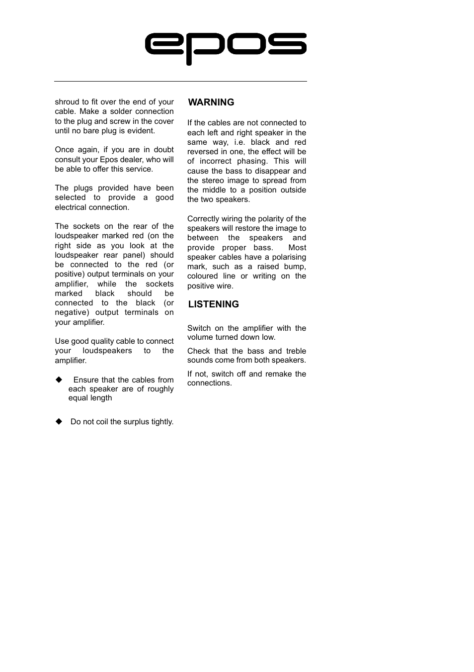 EPOS ELS Series User Manual | Page 3 / 9