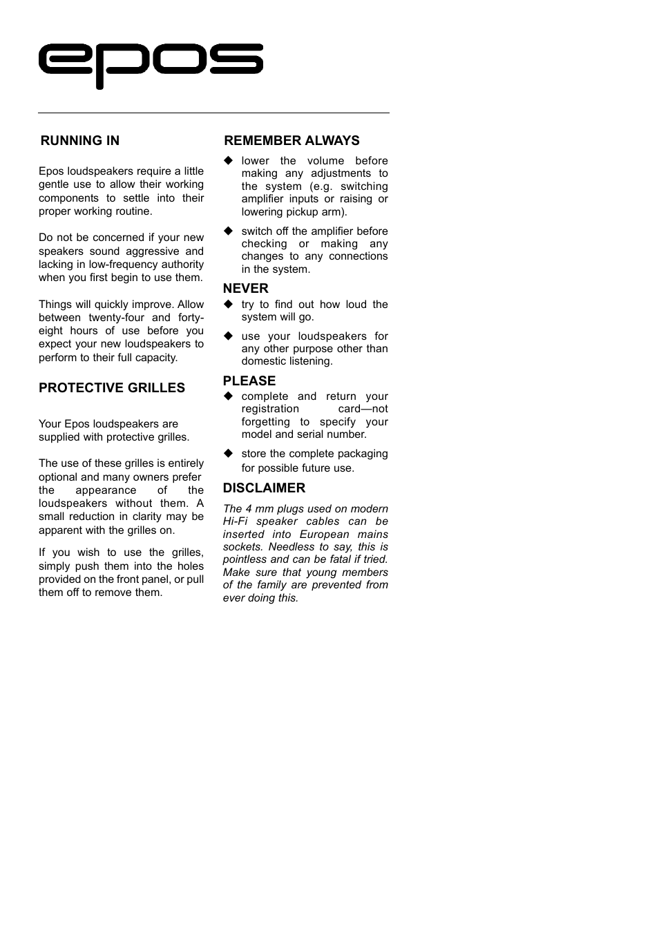 EPOS ELS Series User Manual | Page 4 / 9
