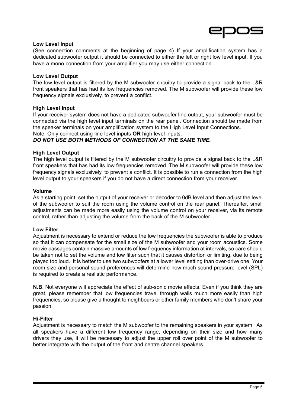 EPOS M Series User Manual | Page 5 / 8