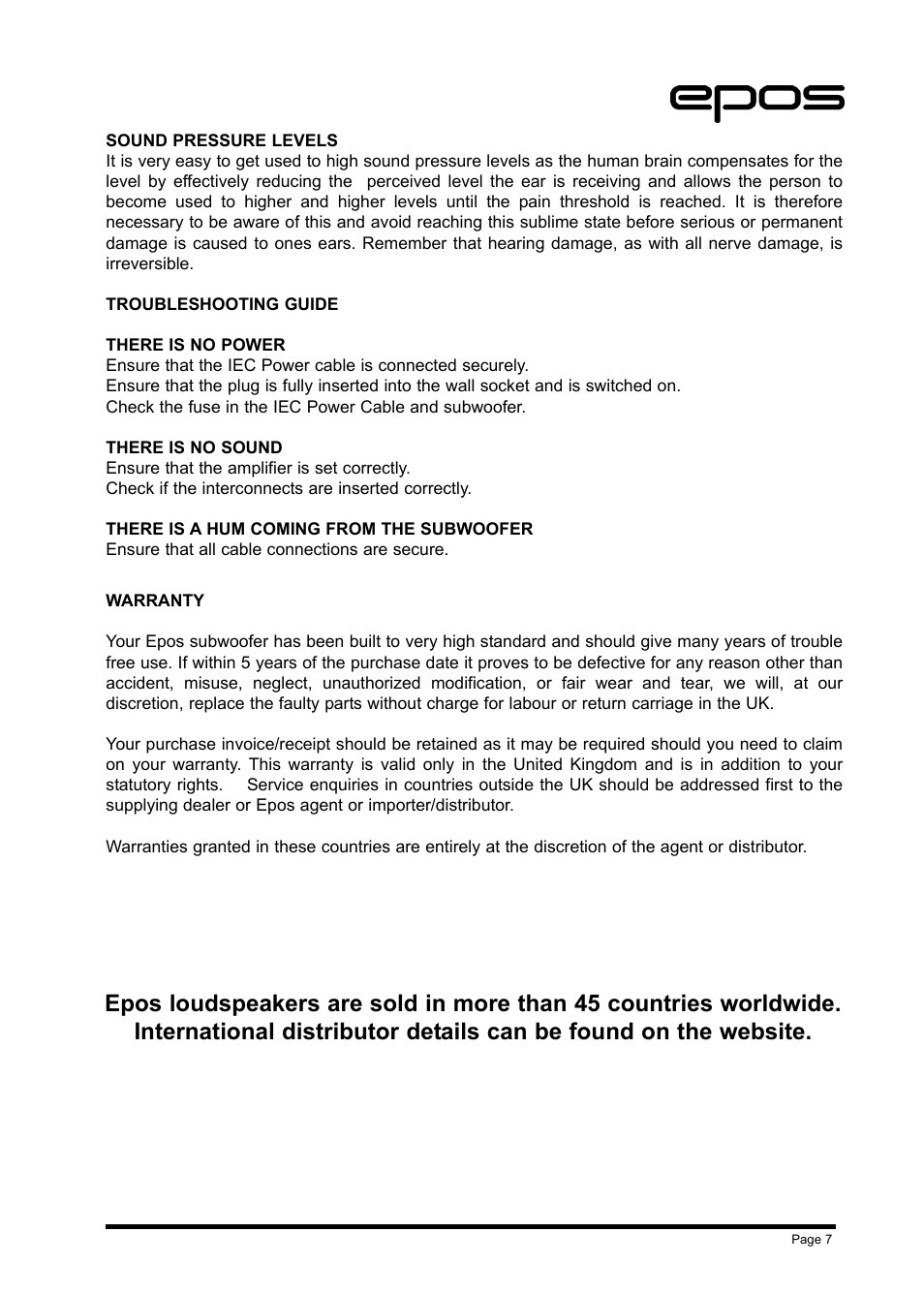 EPOS M Series User Manual | Page 7 / 8