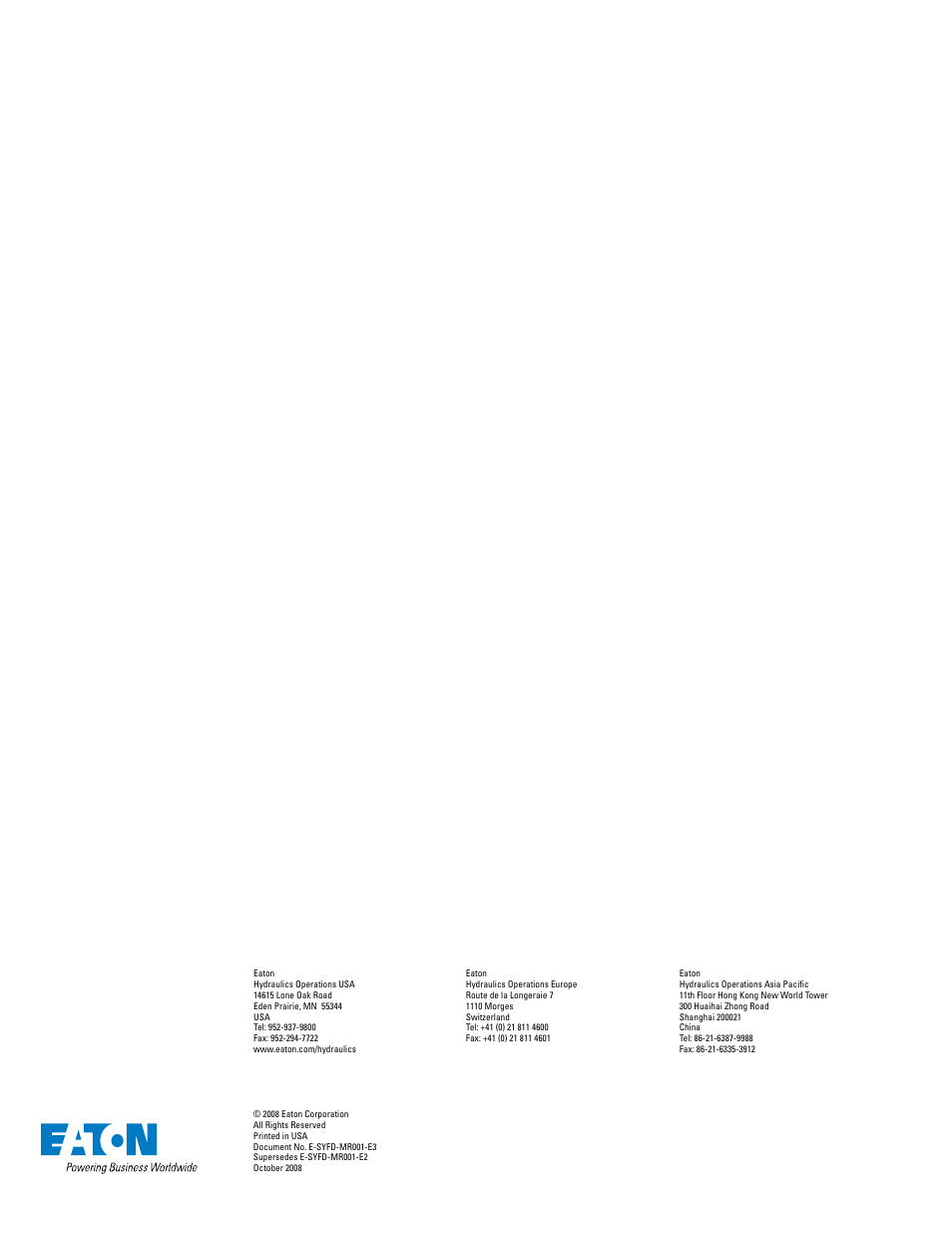 Eaton Compressor & Fabrication CONFERENCE SYSTEM SDC 8200 User Manual | Page 12 / 12