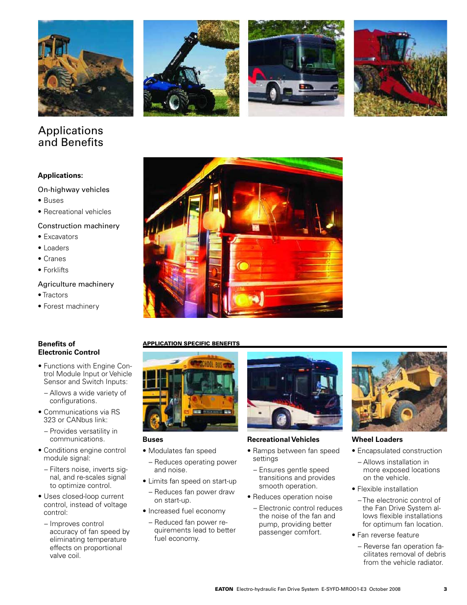 Applications and benefits | Eaton Compressor & Fabrication CONFERENCE SYSTEM SDC 8200 User Manual | Page 3 / 12