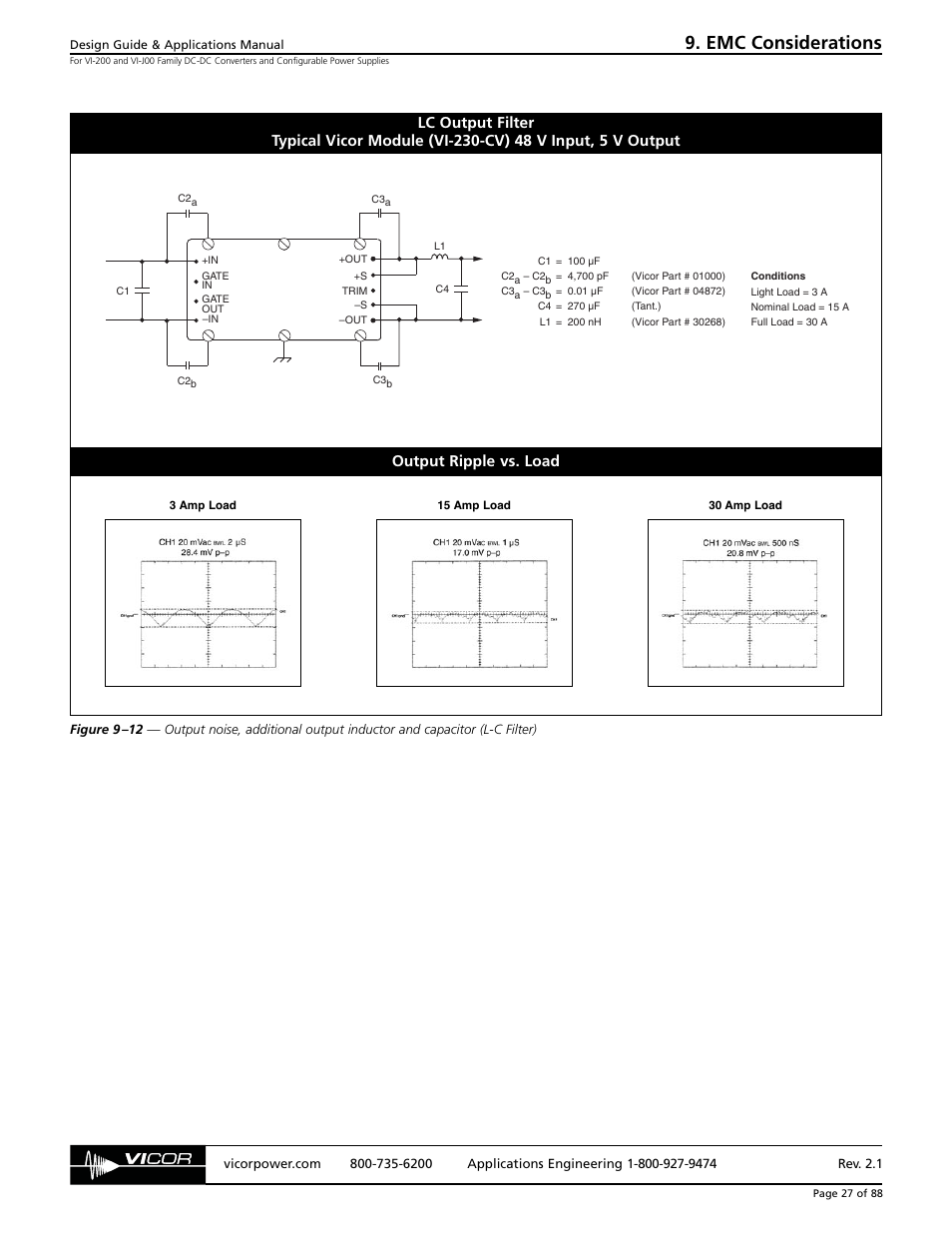 Emc considerations | EMC VI-200 User Manual | Page 10 / 11
