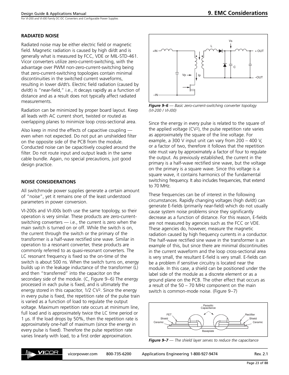 Emc considerations | EMC VI-200 User Manual | Page 6 / 11