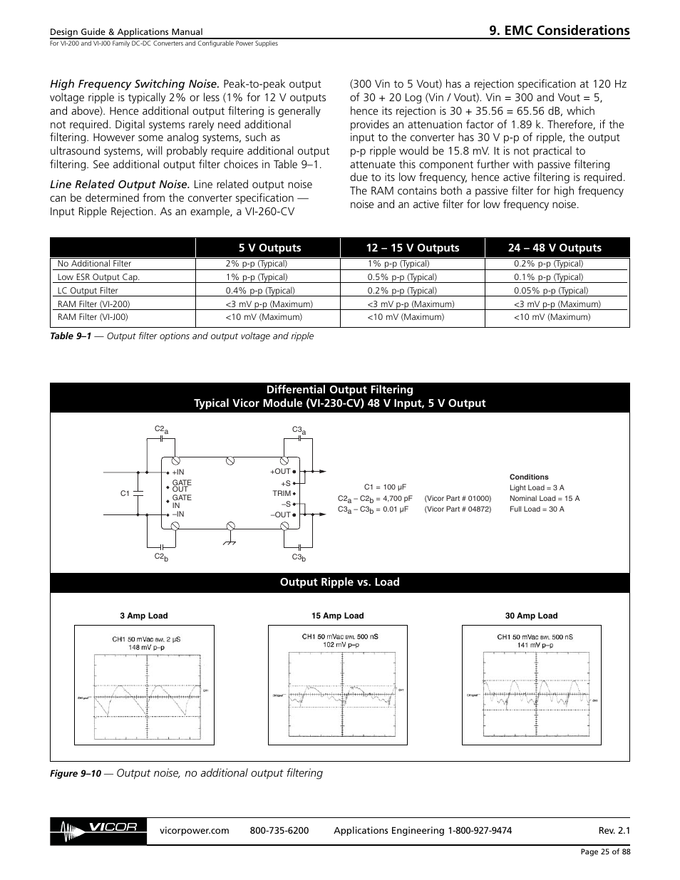 Emc considerations | EMC VI-200 User Manual | Page 8 / 11