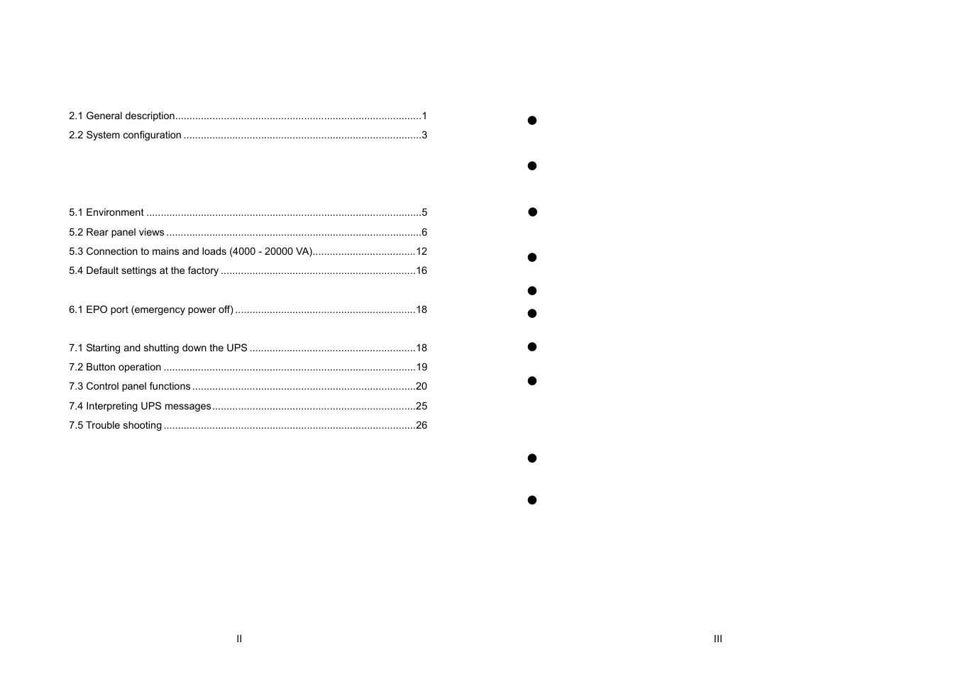 EMC 4K VA 20K VA UPS User Manual | Page 2 / 23