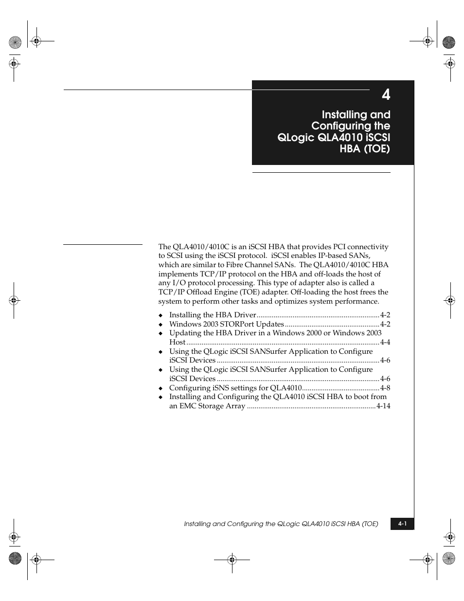 Chapter 4 | EMC QLogic User Manual | Page 75 / 104