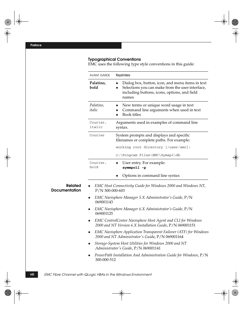 EMC QLogic User Manual | Page 8 / 104