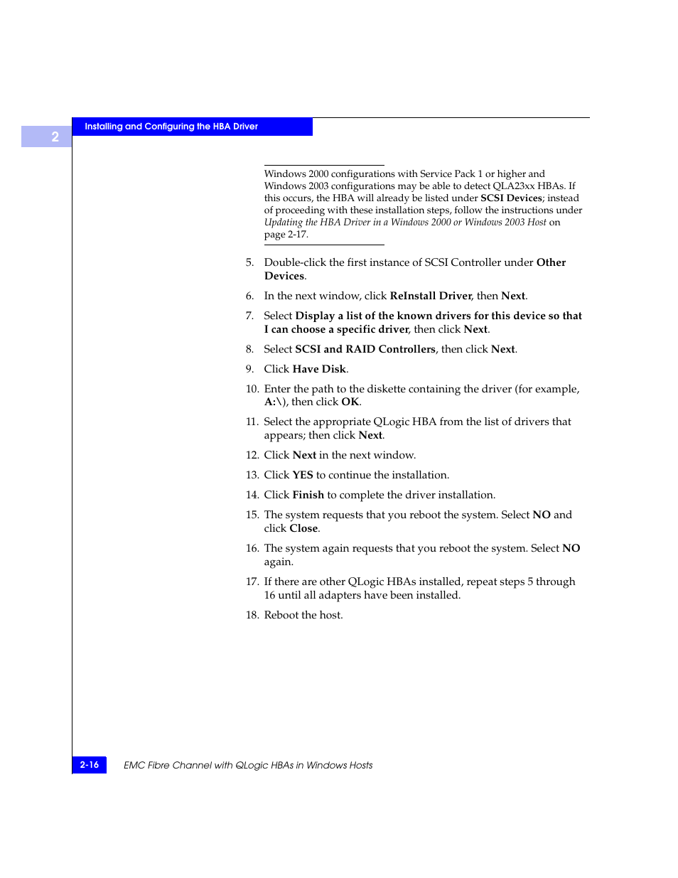 EMC Qlogic QLA23xx User Manual | Page 28 / 78