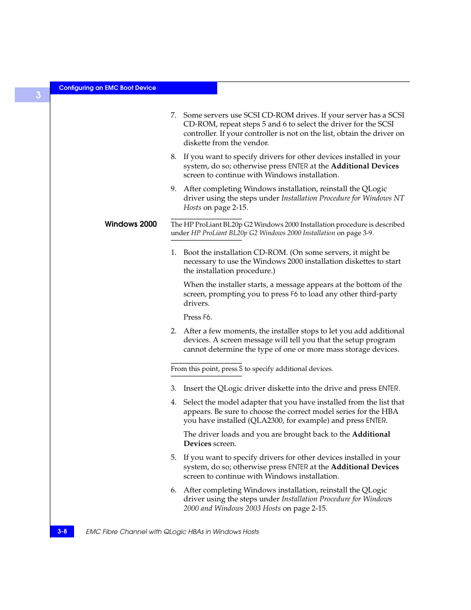 EMC Qlogic QLA23xx User Manual | Page 40 / 78