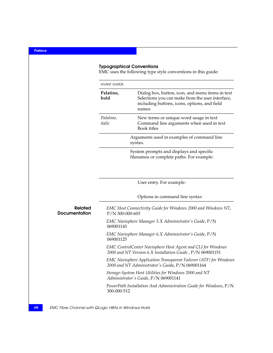 EMC Qlogic QLA23xx User Manual | Page 8 / 78