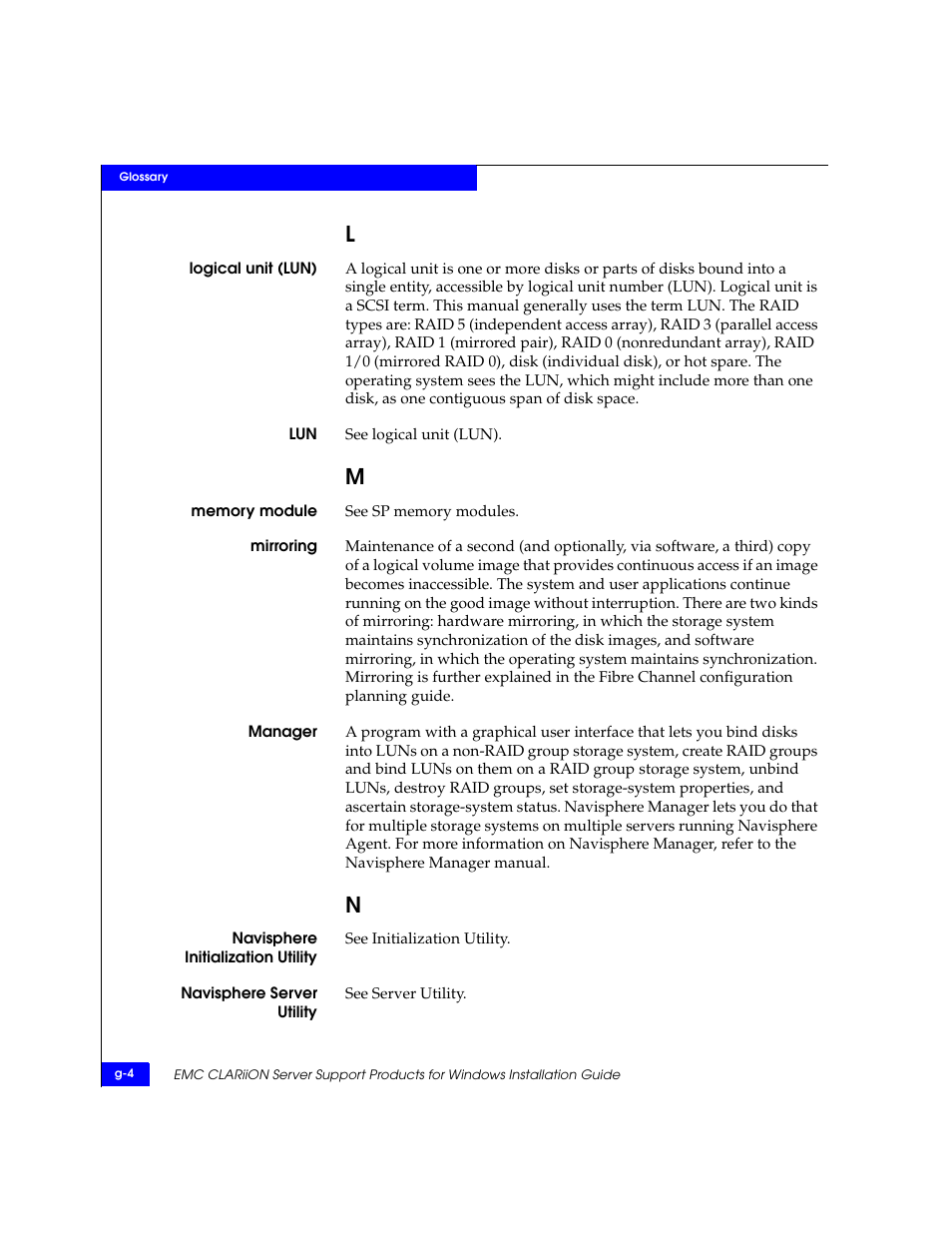 EMC CLARiiON User Manual | Page 96 / 102