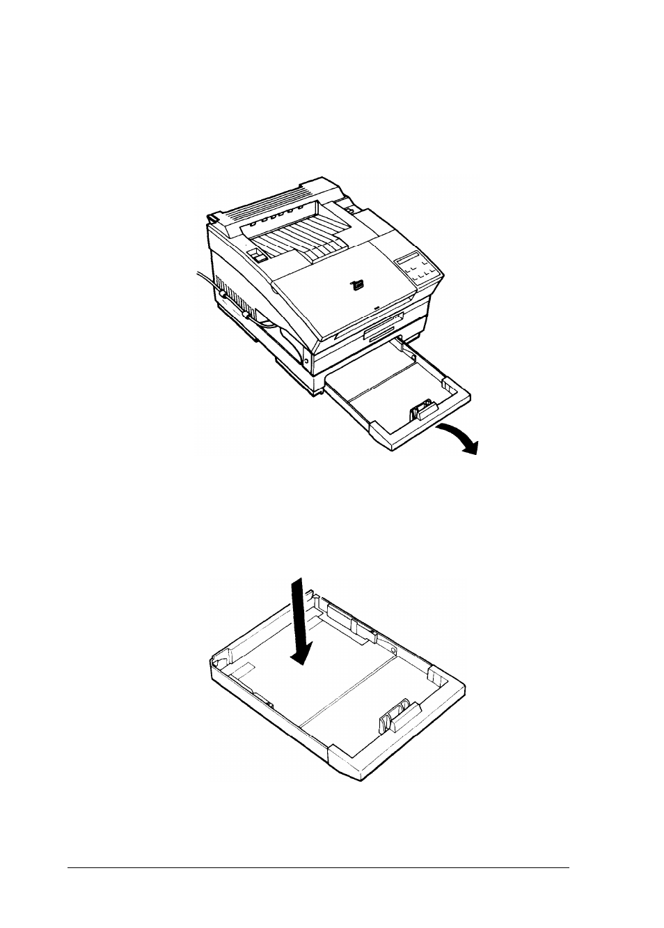 Using the lower paper cassette | Epson 1500 User Manual | Page 134 / 272