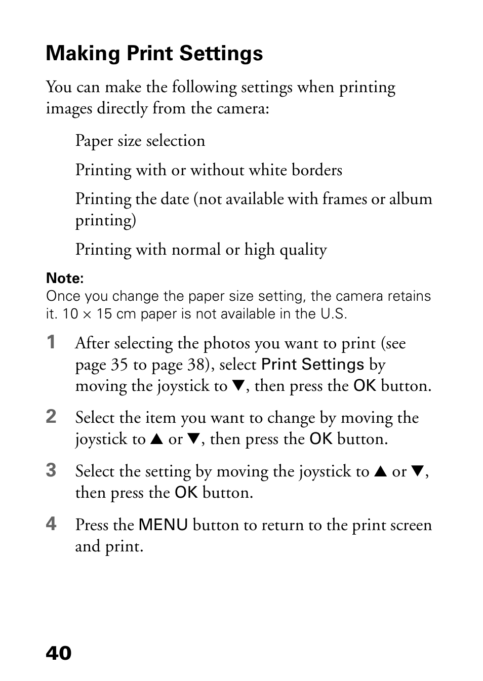 Making print settings | Epson L-500V User Manual | Page 40 / 66